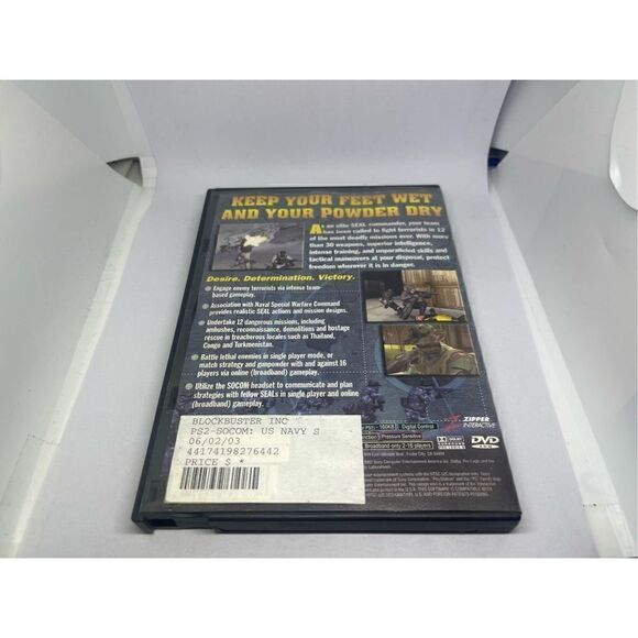 SOCOM US Navy Seals Sony PlayStation 2 PS2 - Picture 4 of 4